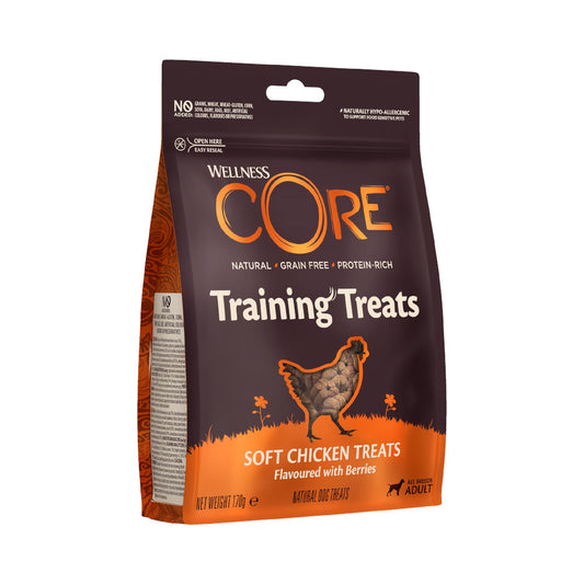 ويلنس كور مكافآت تدريبية للكلاب البالغة طرية بنكهة الدجاج والتوت 170غ