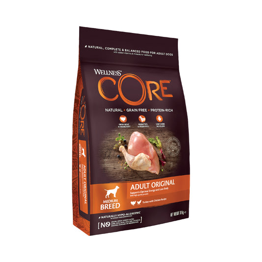 Wellness CORE Adult Low Fat Dry Dog Food For Medium and Large Breed With Turkey