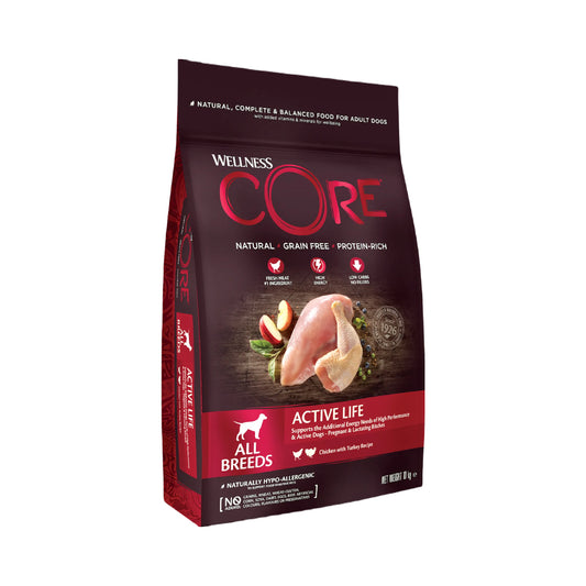 Wellness CORE Adult Low Fat Dry Dog Food For Medium and Large Breed With Turkey