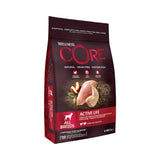 ويلنس كور اكتيف لايف طعام جاف للكلاب البالغة جميع السلالات بنكهة الدجاج والديك الرومي