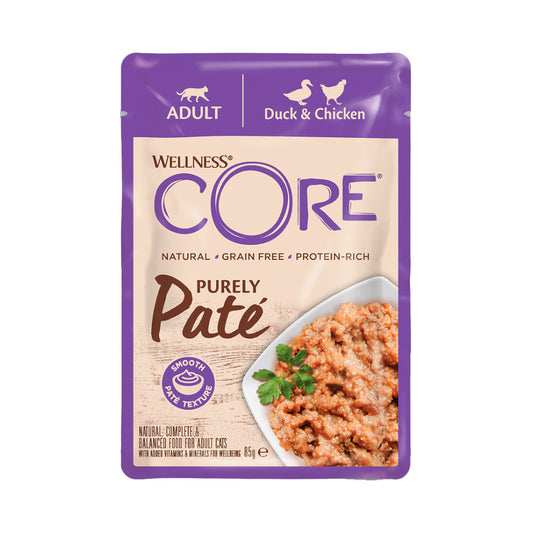 Wellness CORE Wet Food Pate For Adult Cats Chicken and Duck 85g