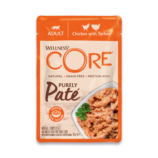 Wellness CORE Wet Food Pate For Adult Cats Chicken with Turkey 85g