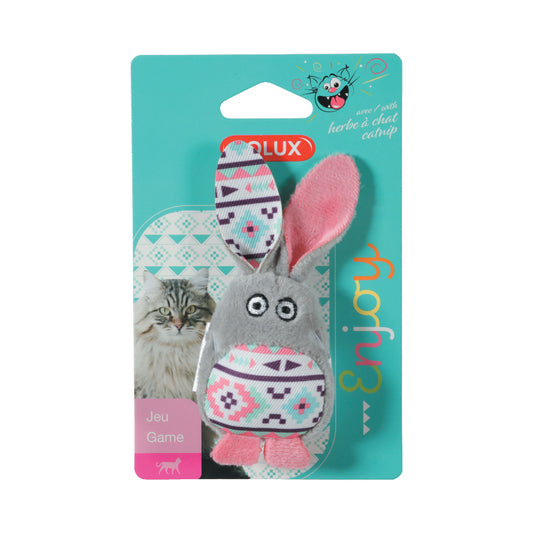 Zolux Kali Cat Toy Grey Rabbit With Catnip