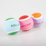 كوكو لتس بلاي لعبة للكلاب كرات تنس متعددة الألوان