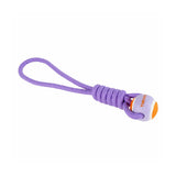 Coockoo Throw Me Dog Toy Ball with Rope Purple and Orange