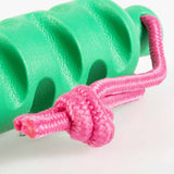 Coockoo Groovy Grip Dog Toy Green and Pink