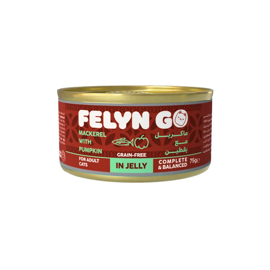 Felyn Go Wet Food for Adult Cats With Mackerel and Pumpkin in Jelly 75g