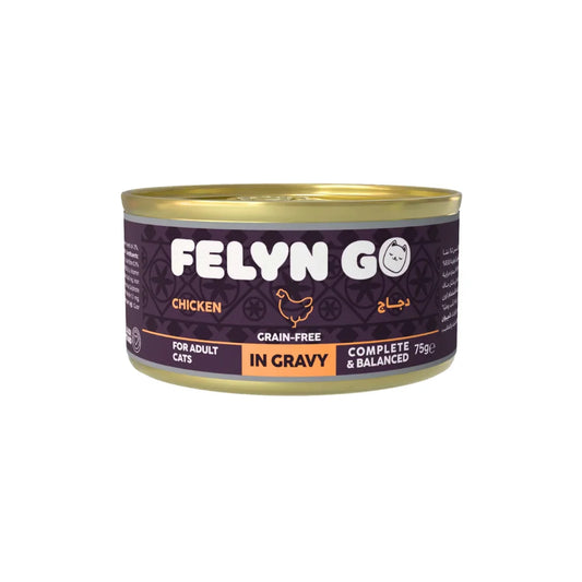 Felyn Go Wet Food for Adult Cats With Chicken in Gravy 75g
