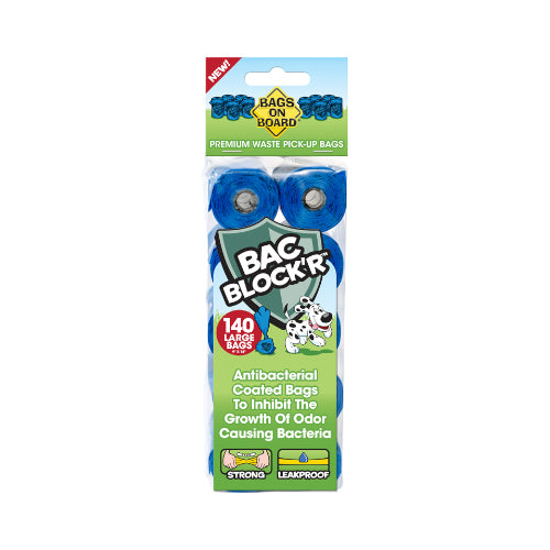 باقز اون بورد أكياس فضلات للكلاب لون ازرق 140 كيس.