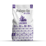 فيلاين قو رمل ناعم بنتونيت للقطط برائحة اللافندر.