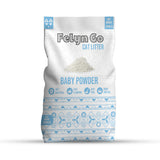 فيلاين قو رمل ناعم بنتونيت للقطط برائحة بودرة الطفل.