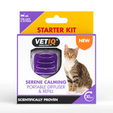 VetIQ Serene Calming Portable Diffuser Natural Calming Solution for Cats