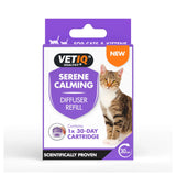 VetIQ Serene Calming Portable Diffuser Refill Natural Calming Solution for Cats