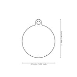 ماي فاميلي قلادة دائرية شكل مخلب لون ابيض.