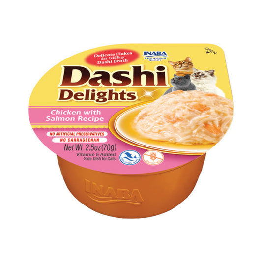 Inaba Dashi Delights Wet Cat Food Chicken with Salmon 70g
