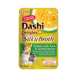 INABA Dashi Delight Cat Complement Wet food With Chicken and Tuna With Scallop in Broth 40g