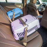 كناين قو حامل للقطط باب بلاستيك حجم وسط الوان متعددة.