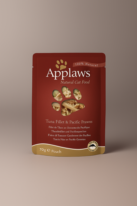 Applaws Natural Cat Food, Tuna Fillet with Pacific Prawn, 70g