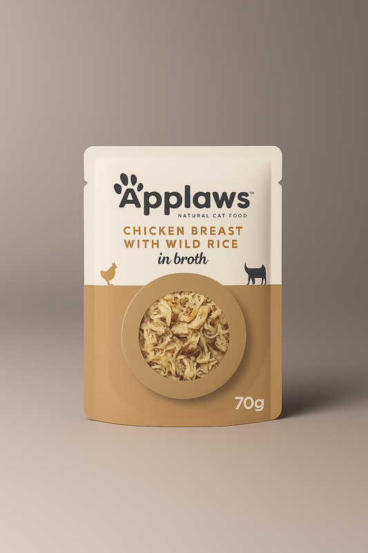 Applaws Natural Cat Food, Chicken Breast & Wild Rice, 70g