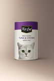 كت كات طعام رطب للقطط معلبات التونة و الدجاج 400غ