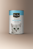 كت كات طعام رطب للقطط معلبات التونة و السلمون 400غ