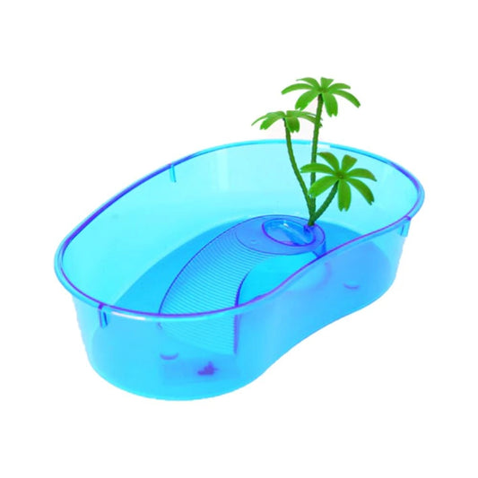 ام بي برغامو حوض سلاحف بيضاوي متعدد الالوان