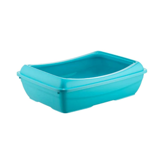 Feline Go Open Cat Litter Box with Scoop - Sky Blue
