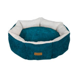 Feline Go round bed for cats and dogs, turquoise