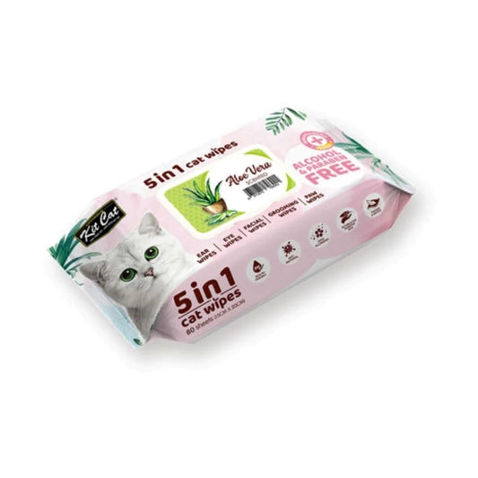 كت كات مناديل معطرة 5 في 1 برائحة نبتة الصبار 80 منديل