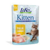 Life Cat Wet Food for Kittens with Chicken, Egg and Rice 70g