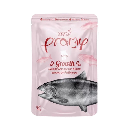 Pramy Growth Wet Food Salmon Mousse for Kitten 70g