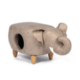 Kitty Power Paws Elephant Cat House, Gray Color