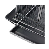 بريفيو قفص للطيور للسلالات الكبيرة والكبيرة جدا لون فضي