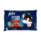 Purina Felix Countryside Wet Food For Adult Cats With Chicken and Beef in Jelly 4*85 g
