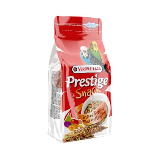 Versele Laga Prestige Snack of grains and seeds with fruits and eggs for Budgie 125 grams