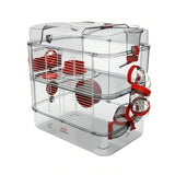 Zolux Rody 3 Double Cage for Small Rodents, Red