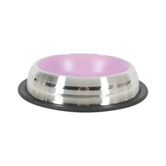 Zolux stainless steel bowl for cats and dogs, non-slip, 225 ml