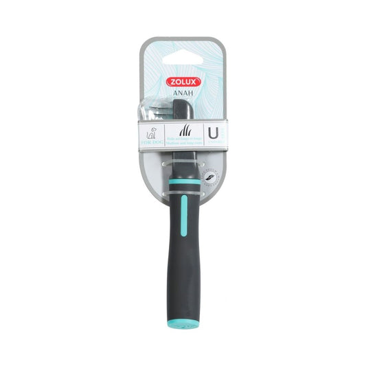 Zolux Anna 6-Teeth Iron Comb with Blades for Dogs of All Sizes