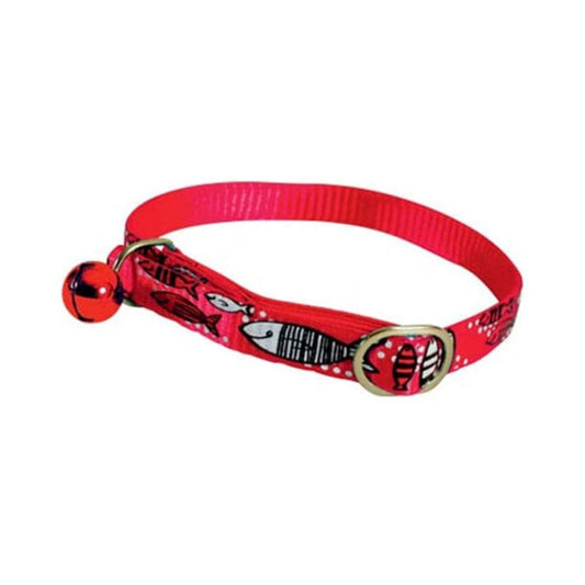 Zolux Nylon Fish Red Collar with Bell