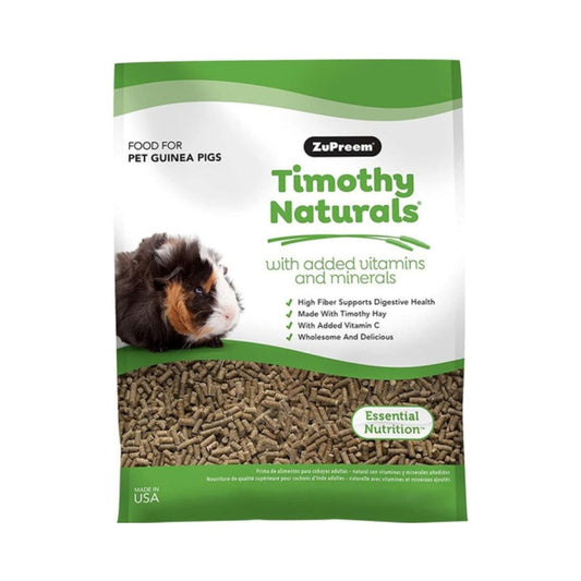 Zupreem Timothy food for Guinea pig dander