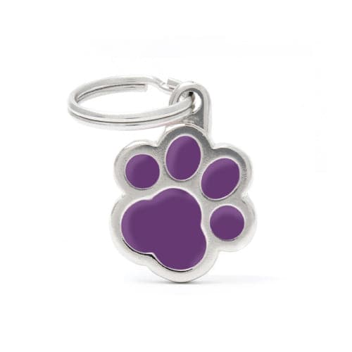 ماي فاميلي قلادة شكل كف قطة لون بنفسجي | متجر باندا.