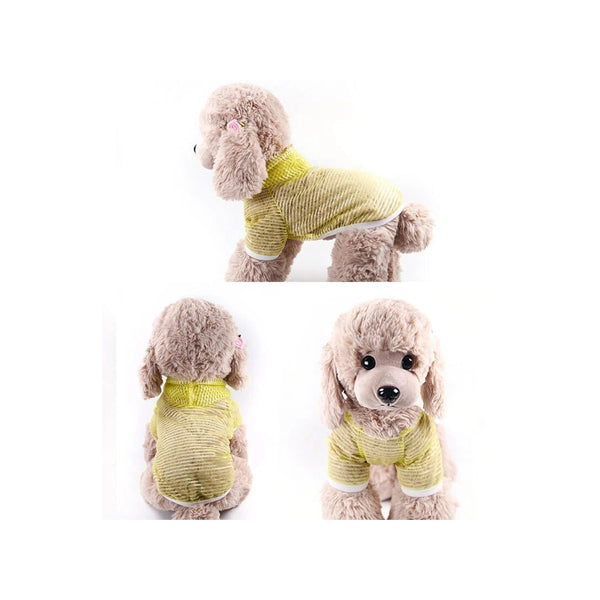 ملابس صيفية للكلاب مقاومة للماء لون اصفر | متجر باندا.