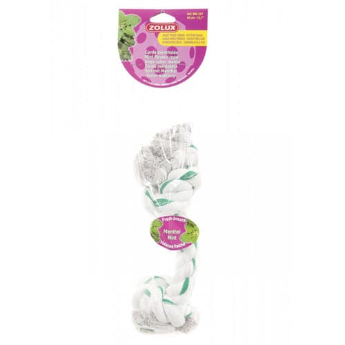 زولكس حبل بعقدة بنكهة النعناع 32 سم للكلاب