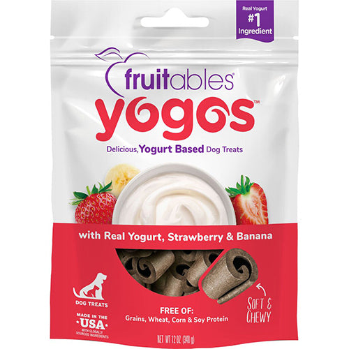 فروتايبلز مكافات للكلاب بنكهة الفراولة والموز واللبن الزبادي 340غ | متجر باندا.