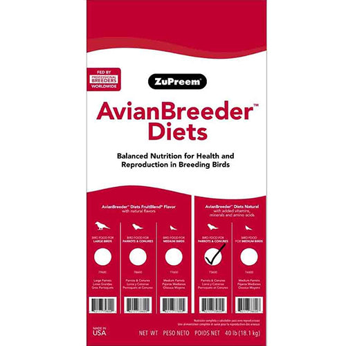 زوبريم افيان طعام مخصص للطيور ذات السلالات المتوسطة بنكهة الفواكة | متجر باندا.