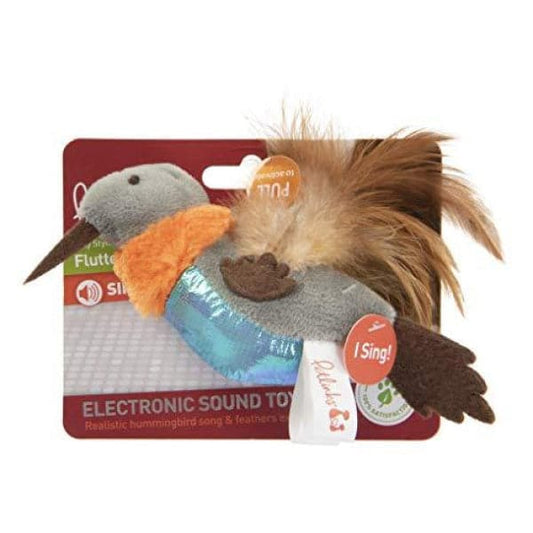 بت لينكس لعبة تفاعلية على شكل طير بصوت للقطط