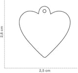 قلادة المونيوم شكل قلب لون زهري | متجر باندا.