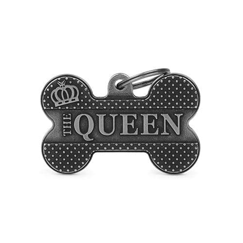 ماي فاميلي قلادة THE QUEEN شكل عظمة لون فضي حجم كبير XL | متجر باندا.