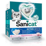 ساني كات اكتف وايت قطط رائحة زهرة اللوتس تكتل عالي 10 لتر | متجر باندا.