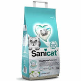 ساني كات رمل كربون ابيض للقطط برائحة القطن 10 لتر | متجر باندا.